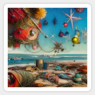 Christmas at the Beach Sticker